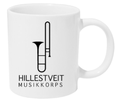 Kaffekrus med personlig navn Hillestveit Musikkorps