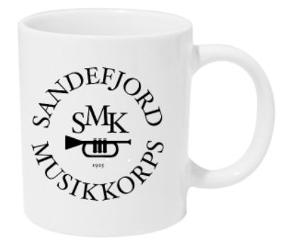 Kaffekopp med personlig navn Sandefjord Musikkorps